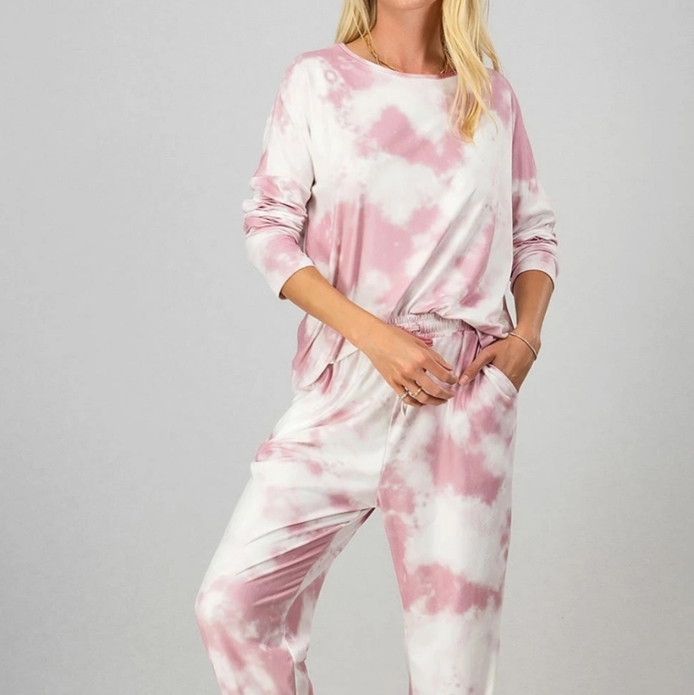 Tie dye Loungewear top and bottom set